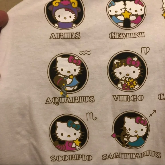 NWT Hello kitty by Sanrio zodiac sign white shirt - Picture 5 of 6